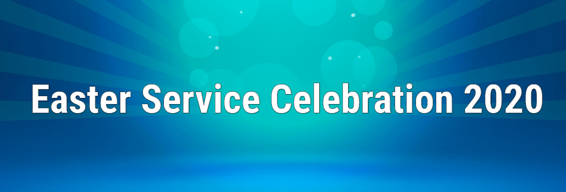 Blue Light Rays Church Website Banner